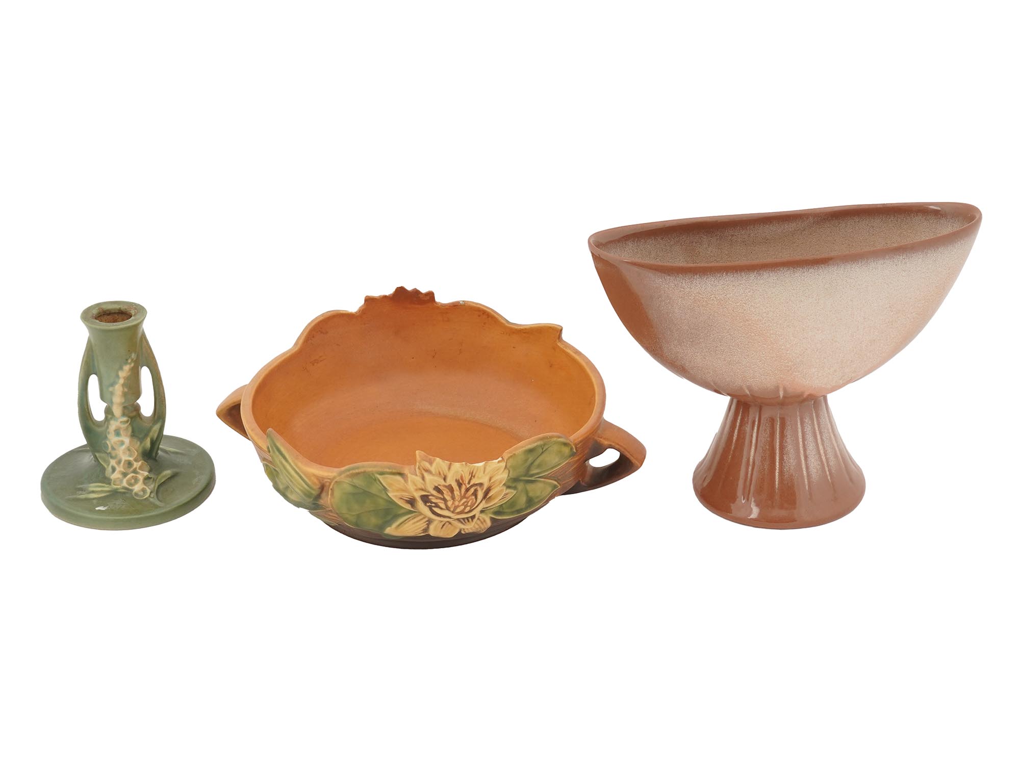 VINTAGE ROSEVILLE & FRANKOMA POTTERY DECOR ITEMS PIC-5